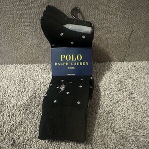 Polo Ralph Lauren Men’ s Diamond/Strip/Solid Dress Sock Size L‎ (3 Pairs)